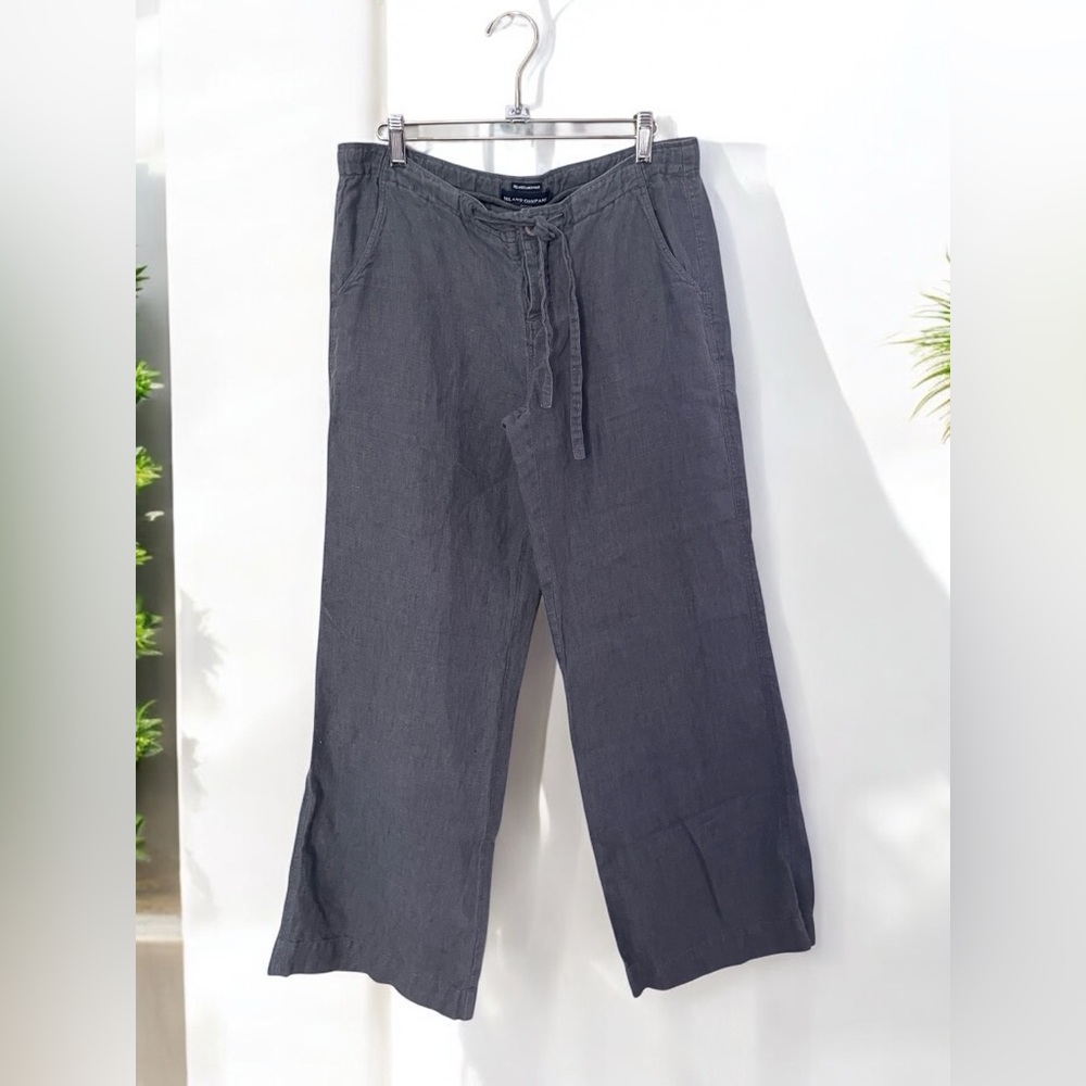 Island Company Women's Relaxed 100% Linen Pants Size M